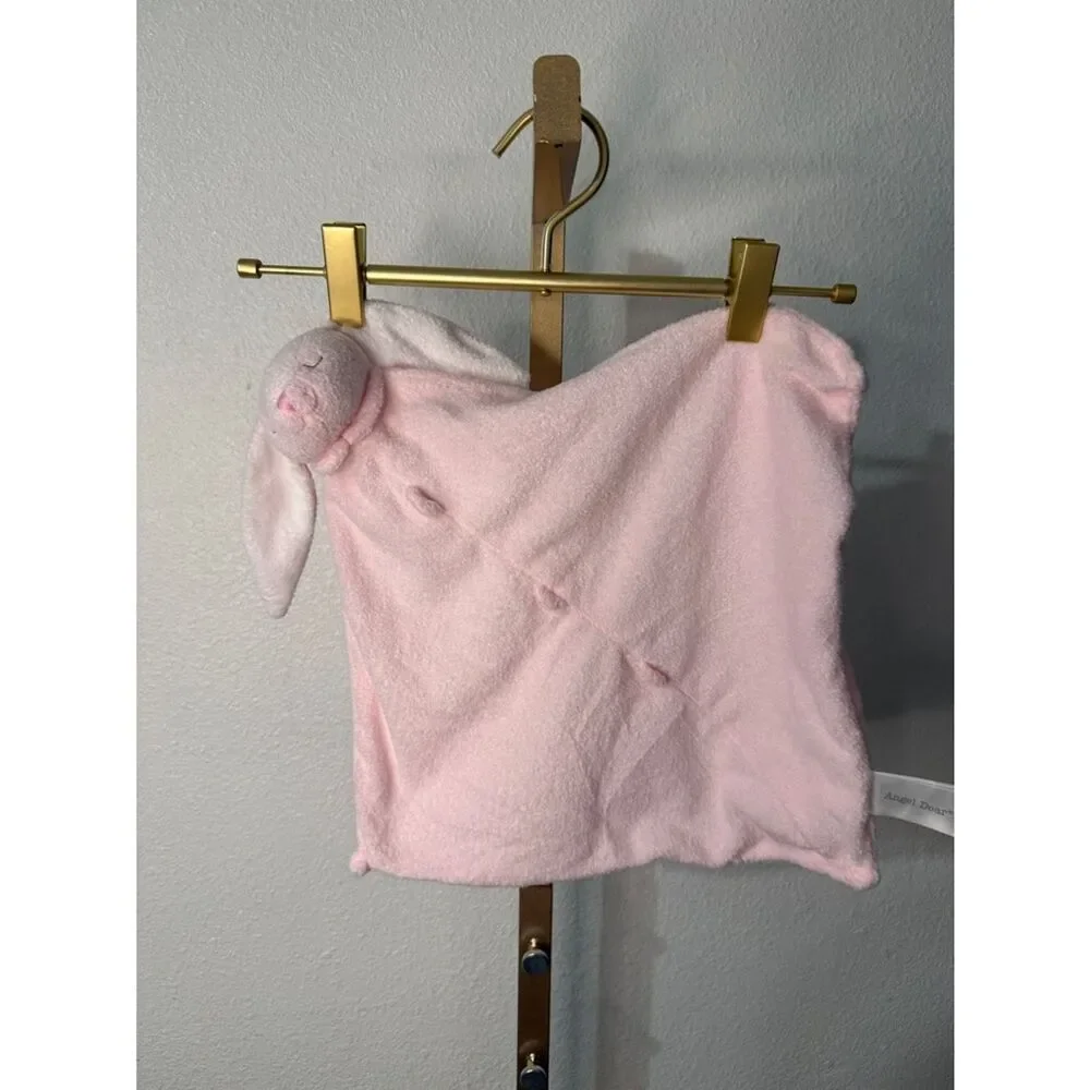 Angel Dear Pink Bunny Lovey Blanket